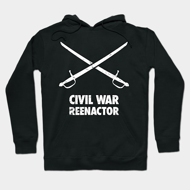 American Civil War Reenactor - Historical Gift Hoodie by Wizardmode